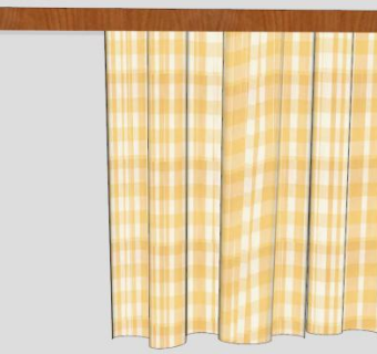 格子窗帘卷帘SU模型下载_sketchup草图大师SKP模型