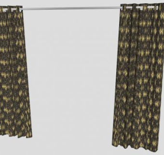 手提窗帘SU模型下载_sketchup草图大师SKP模型