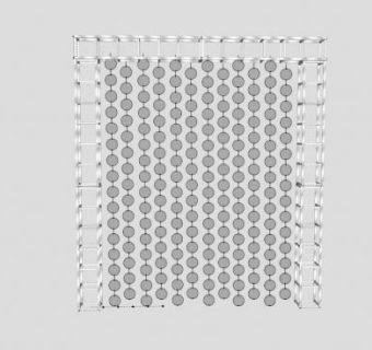 装饰吊坠圆帘SU模型下载_sketchup草图大师SKP模型