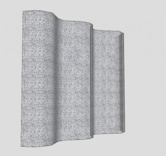 透明灰色窗帘SU模型下载_sketchup草图大师SKP模型