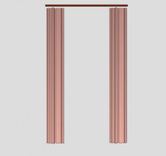 蝴蝶穿铜帘SU模型下载_sketchup草图大师SKP模型