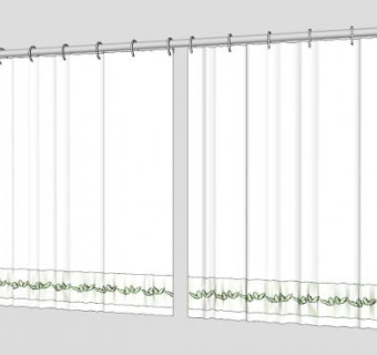 现代厨房窗帘SU模型下载_sketchup草图大师SKP模型