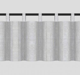 小布帘阀板窗帘SU模型下载_sketchup草图大师SKP模型