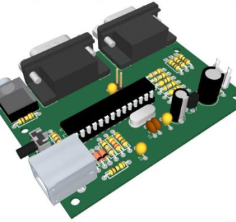 USB电路板的SU模型设计_su模型下载 草图大师模型_SKP模型