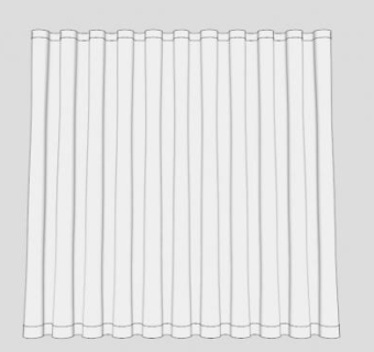 透明丝帘窗帘SU模型下载_sketchup草图大师SKP模型