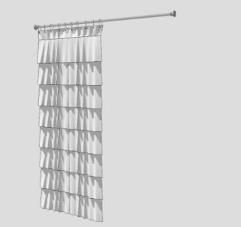 现代褶皱百叶窗SU模型下载_sketchup草图大师SKP模型