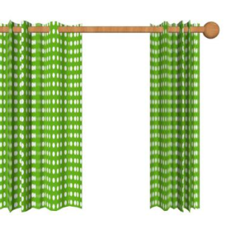 英式田园窗帘SU模型下载_sketchup草图大师SKP模型