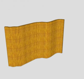 竹幕竹帘SU模型下载_sketchup草图大师SKP模型