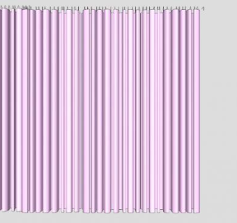 粉色小窗帘SU模型下载_sketchup草图大师SKP模型