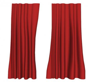 红色手提开合帘SU模型下载_sketchup草图大师SKP模型