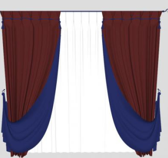 蝴蝶手提帘SU模型下载_sketchup草图大师SKP模型