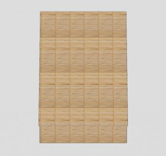 竹帘垂直帘SU模型下载_sketchup草图大师SKP模型