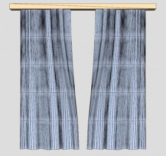 英式田园开合帘SU模型下载_sketchup草图大师SKP模型