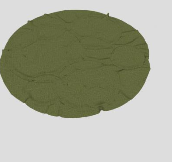 圆形绿色地毯SU模型下载_sketchup草图大师SKP模型