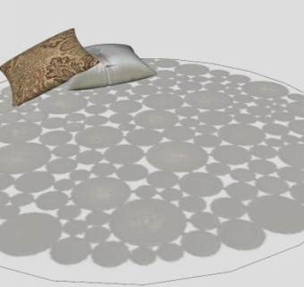 皮革地毯SU模型下载_sketchup草图大师SKP模型