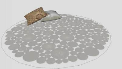 皮革地毯SU模型下载_sketchup草图大师SKP模型