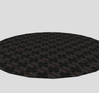 大型圆形地毯SU模型下载_sketchup草图大师SKP模型