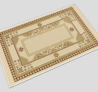 米色客厅地毯SU模型下载_sketchup草图大师SKP模型