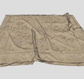 小型混纺地毯SU模型下载_sketchup草图大师SKP模型