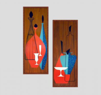 中世纪木壁挂件SU模型下载_sketchup草图大师SKP模型