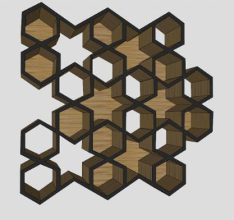 墙饰陈列架SU模型下载_sketchup草图大师SKP模型