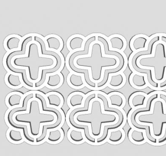 滴滴白色装饰墙SU模型下载_sketchup草图大师SKP模型