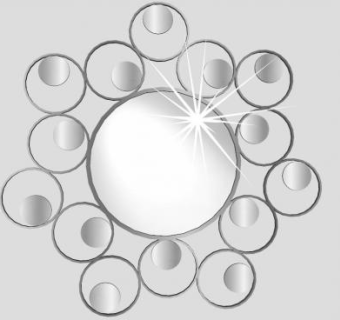 欧式装饰镜花SU模型下载_sketchup草图大师SKP模型