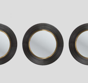 合成黑金色凸面镜SU模型下载_sketchup草图大师SKP模型