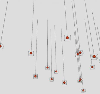 水晶玻璃灯装饰SU模型下载_sketchup草图大师SKP模型