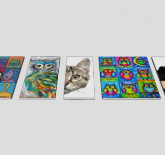 动物照相框墙饰SU模型下载_sketchup草图大师SKP模型