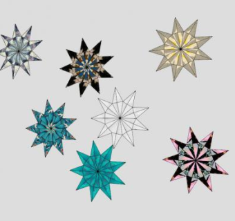 装饰星星 挂件SU模型下载_sketchup草图大师SKP模型