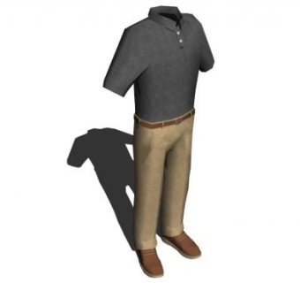 男士服装服饰SU模型下载_sketchup草图大师SKP模型