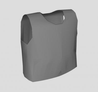 背心灰色马甲SU模型下载_sketchup草图大师SKP模型