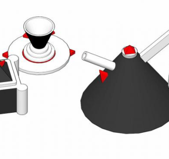 奈费尔提蒂茶具SU模型下载_sketchup草图大师SKP模型