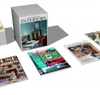 时尚休闲杂志SU模型下载_sketchup草图大师SKP模型