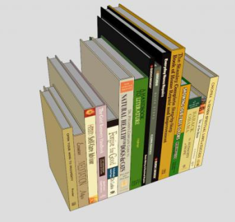 现代专业书籍SU模型下载_sketchup草图大师SKP模型