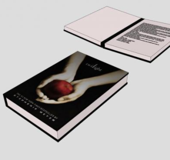 暮光之城书籍SU模型下载_sketchup草图大师SKP模型