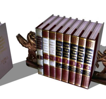 帕伽索斯书籍SU模型下载_sketchup草图大师SKP模型