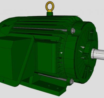 东芝电机的SU模型设计_su模型下载 草图大师模型_SKP模型