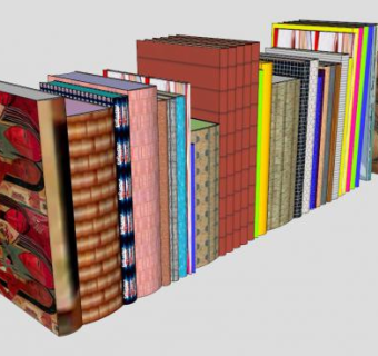 更多书籍SU模型下载_sketchup草图大师SKP模型