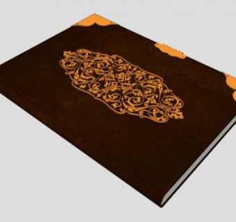 金属装饰旧皮书SU模型下载_sketchup草图大师SKP模型