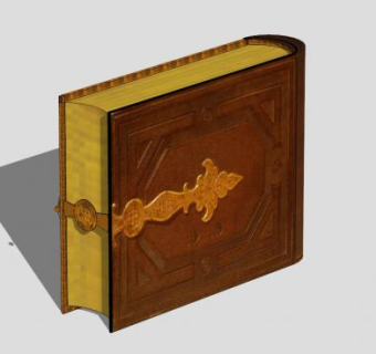 秘密书匣书籍SU模型下载_sketchup草图大师SKP模型