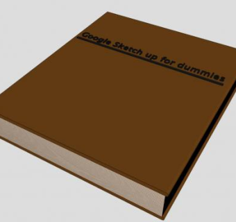 素描书本SU模型下载_sketchup草图大师SKP模型