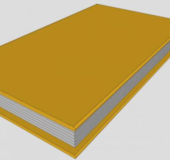 简易黄色书籍SU模型下载_sketchup草图大师SKP模型