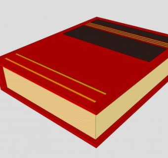 红色法律书籍SU模型下载_sketchup草图大师SKP模型