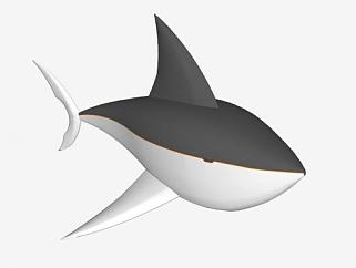 海洋<em>生物</em>鲨鱼SU模型下载_sketchup草图大师SKP模型