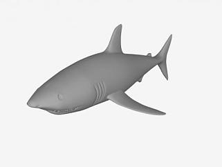 水族鲨鱼SU模型下载_sketchup草图大师SKP模型