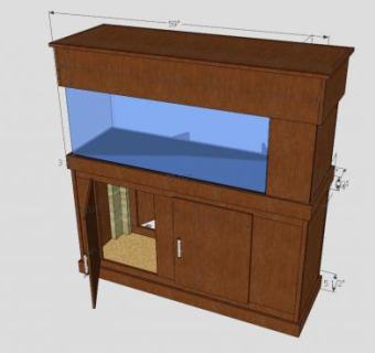 水族箱支架鱼缸SU模型下载_sketchup草图大师SKP模型