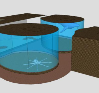 水族馆展览SU模型下载_sketchup草图大师SKP模型