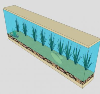 水晶玻璃鱼缸SU模型下载_sketchup草图大师SKP模型